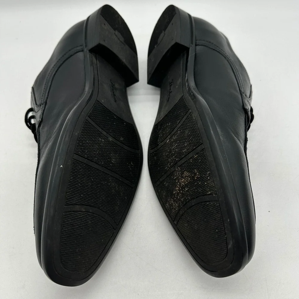 Florsheim 15205-001 Mens 11.5 Black Leather Zaffiro Moc Toe Oxford Dress Shoes